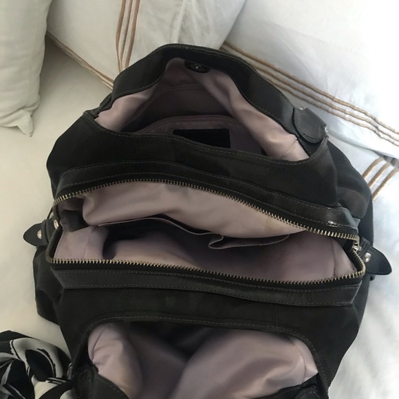 COACH Vintage Signature Black Bag with scarf - Picture 4 of 12